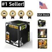 Compact Non-Slip Plyometric Jump Box – 3 Heights for Versatile Home Workouts