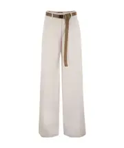 Belt-loop casual pants IT44,IT42 White