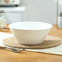 在飛比找ETMall東森購物網優惠-景德鎮純白骨瓷碗釉下彩米飯碗家用陶瓷大湯碗創意北歐圓形螺紋碗