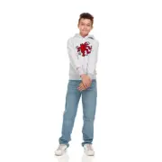 Keith Haring Youth Hoodie in Grey - 5094-1-U