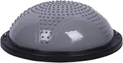 58Cm Anti Slip Balance Ball Trainer Half Yoga Exercise Ball with Resistance Bands Foot Pump for Full Body Workout,Gray