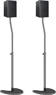 [Mounting Dream] Height Adjustable Speaker Stands Mounts, One Pair Floor Stands, Heavy Duty Base Extendable Tube, 11 LBS Capacity Per Stand, MAX 39" Height Adjustment MD5401-04 (Speakers Not Included)