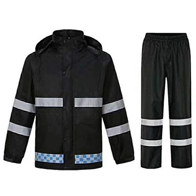 High Visibility Safety Rain suit, Jacket, Pants High Visibility Reflective Ra...