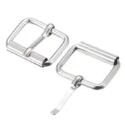 20mm(0.79") Metal Roller Buckles for Belts Bags Straps DIY Silver Tone 20pcs
