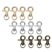 4 Sets Metal Lobster Clasps Swivel Clips Snap Hook Key Chain