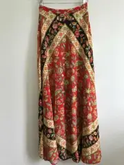 Spell Designs Lolita Split Maxi Skirt - Campfire XS 100% Rayon Brand