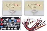 MUNEFE High Accuracy Power Amplifier, VU Meter Power Amplifier, Level Meter Preamplifier for Preamplifiers Or Car Audio Conversion Devices, Etc