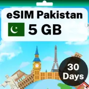 eSIM Pakistan - 5 GB - 30 Days - Travel eSIM | QR code activation