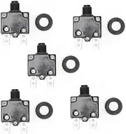 Respicefinem 5 Pieces Air Switch Circuit Breaker Electric Air Compressor Circuit Breaker Overload Over Current Protection Switch Thermal Circuit Breaker (12A)