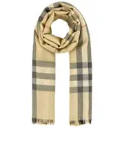 Burberry Metallic Wool Blend Scarf