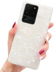 Samsung Galaxy S20 Ultra Case Cute Glitter Soft Kickstand Ring Girls Cover