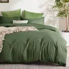 Bedsure Olive Green Duvet Cover Queen Size - Soft Double Brushed Duvet Cover ...