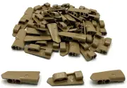 Lego 50 New Dark Tan Technic Panels Fairing #21 Smooth Side B Pieces