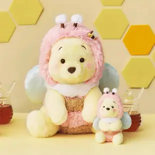 【DISNEY WINNIE THE POOH】日本限定 粉色蜜蜂 小熊維尼｜毛絨玩偶 鑰匙圈 迪士尼限定周邊 櫻花噗噗