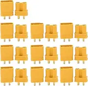 EZONEDEAL 10 Pairs XT30 Bullet Plug Male Female Connector Adapters, XT30 Connector, Male and Female Power Plugs Heat Shrinks for RC Car, Boat, Lipo Battery, Bullet Connectors Power Plugs