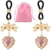 2 Pcs Rhinestone Nipple Clamp Adjustable Nipple Clips Female Breast Clamps Nipple Jewelry Nipple Rings Non Piercing For Women Sexy