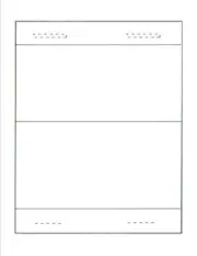 Tri-Fold Table Talker, 1-UP on 8.5" x 11" White 67lb Vellum Paper - 100 Sheets