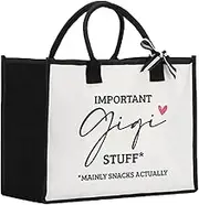 Gejoyse Christmas Birthday Mother's Day Retirement Gifts Canvas Tote Bag for Women