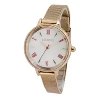 在飛比找森森購物網優惠-MANGO亮麗雙色簡約腕錶-MA6764L-15R (珍珠白