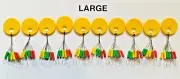 60 Large column Fishing Rubber Float Bobber Stops Pitch Sinker Brand new USA