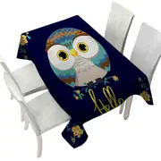 Hello Kids form a Cute Little Owl Tablecloth