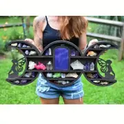 DoubleMoonFairy Moon Crystal Display Shelf - Floating Crystal Wooden Shelf for C