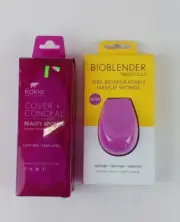 2 PACK MIXED LOT KOKIE & BIOBLENDER BEAUTY SPONGES 3 SPONGES IN TOTAL