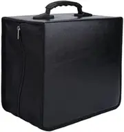 PERSELOSO Discs Portable CD Storage Holder Bag Capacity Media Organizer Case with Comfortable Handle for Easy Carrying and Quick Access Black