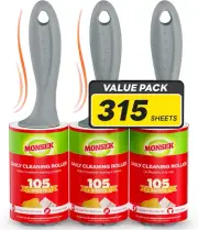 4X Extra Sticky Lint Roller for Pet Hair, Lint Rollers 315 Sheets Mega Value Set