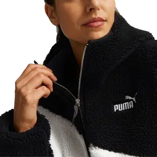 PUMA 女 基本系列 Cat羔羊毛 流行 休閒連帽外套-67537001 廠商直送