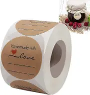 Labels For Jars, Food Freezer Labels Self Adhesive Jam Jar Labels