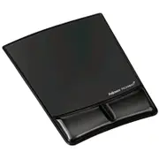 Fellowes Gel Mouse Pad And Wrist Rest Black Microban