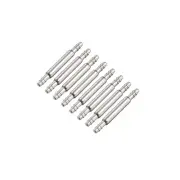 Spring Bar Pins 9mmx1.5mm Double Fringe Stainless Steel Watch Band Pins 8Pcs