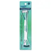 Equate Tongue Cleaner Dual Head Combo with Tongue Scraper and Textured Brush 2ct