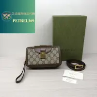 在飛比找蝦皮購物優惠-二手精品 Gucci 古馳 雙G印花 斜挎包 斜背包 小方包