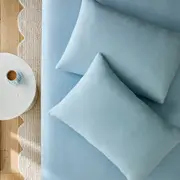 MyHouse Cosy Cuddle Fitted Sheet Set - Blue - Queen