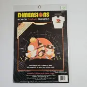 Vtg 1992 Dimensions Full Color Iron-On FasionArt #80017 Trick-or-Treat Parade