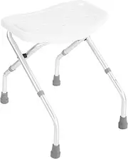 Shower Chair, Shower Stool Folding Bath Bathroom Chair Disability Aid Stool Suction Style Feet Stable Framewor