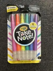 Crayola Take Note 6 Highlighte Pens Acc716
