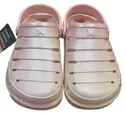 Rugged Shark Big Girl women, JUNIOR SIZE 6 Casual Unlined Clog Pink Swirl NWT