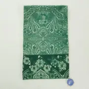 April Cornell Green Kashmir Paisley Cotton Rectangle Table Runner 71" x 13" NWT