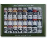 70125 Model Colour Face & Skin Colors 16 Colour Acrylic Paint Set
