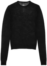 Rick Owens Maglia Fine-knit Wool Jumper - Black - M M
