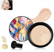 Indicativet Mushroom Head Air Cushion CC Cream,2024 New Mushroom Head Air Cushion CC Cream,Air Cushion Cc Cream Mushroom Head,Beauty Cream Foundation,Long-Lasting Oil Control Concealer (Natural)