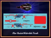 1/64 '55 Chevy "CODE BLUE" Gasser CUSTOM Decal SCR-0022