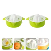 2 Pcs Orange Squeezer Manual Juicer Lightweight Fruit Juicers Lemon