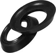 LAPYAPPE 2pcs Urinal Seal Ring Urinal Sealing Gasket Rubber Gasket for Drain Leakproof Drain Flange Black Rubber
