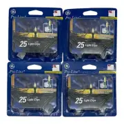 Lot Of 100 Kmart Pro-Line Clear Mini Christmas Light Clips With Adhesives Pad