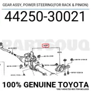 4425030021 Genuine Toyota GEAR ASSY, POWER STEERING(FOR RACK & PINION)