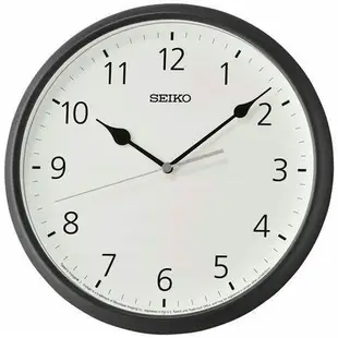 【極緻時計】現貨🔥日本 精工 SEIKO 簡約 靜音 時鐘 掛鐘 QXA796 QXA796-K啞光黑